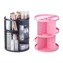 2Pcs 360 Spinning Makeup Organizers Set, Cosmetic Carousel Storages, Cosmetics Holder Racks for Countertop and Bathroom